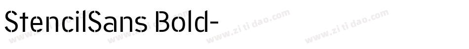 StencilSans Bold字体转换